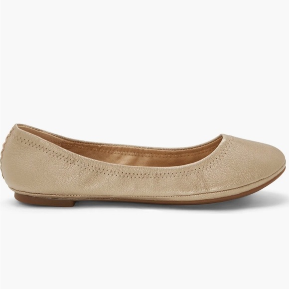 Lucky Brand ‘Emmie’ Ballet Flat in Platinum Size 8.5M - Picture 2 of 8